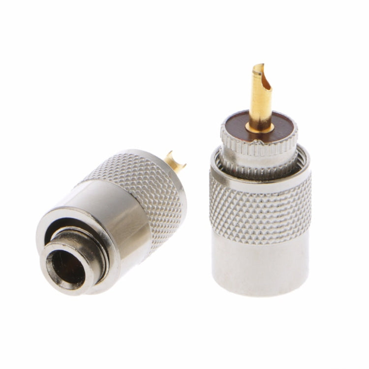 10 PCS UHF Connector Plugs PL-259 Male Solder for RG8X Coaxial Cable 10 PCS UHF Connector Plugs PL-259 Male Solder for RG8X Coaxial Cable
